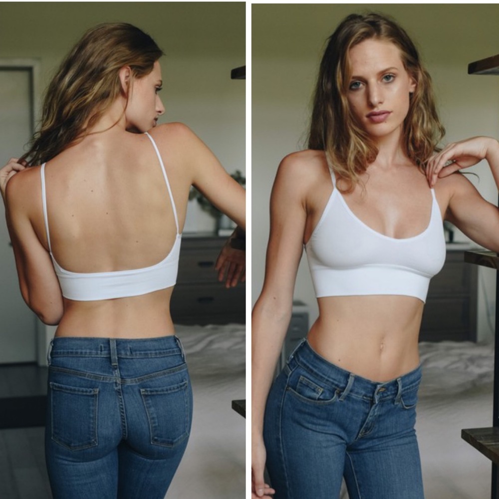 LAST 1 NEW Amazing Fit Seamless Minimalist Bralette Bra Brami - Picture 3 of 7